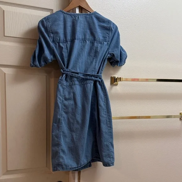 Madewell Blue Denim Mini Dress - Picture 7 of 10